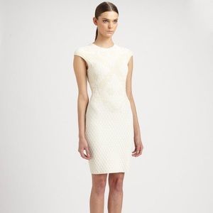 Gorgeous ALEXANDER MCQUEEN Cream Honeycomb Dress